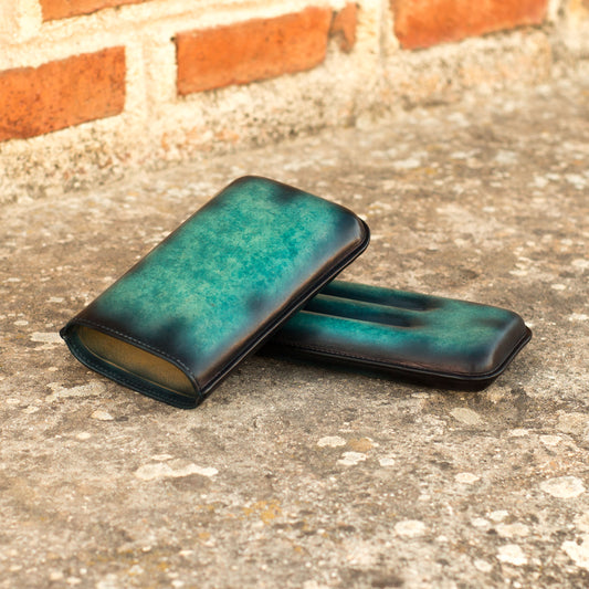 Leather Cigar Case │ Azur Patina