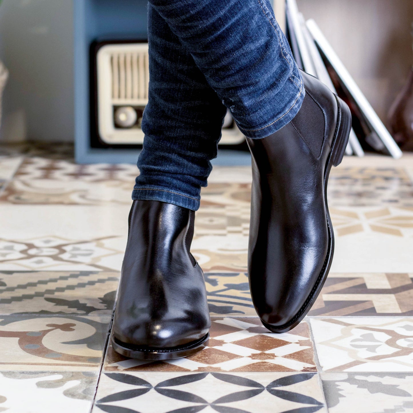 Leather Chelsea Boots Zurigo │ Black