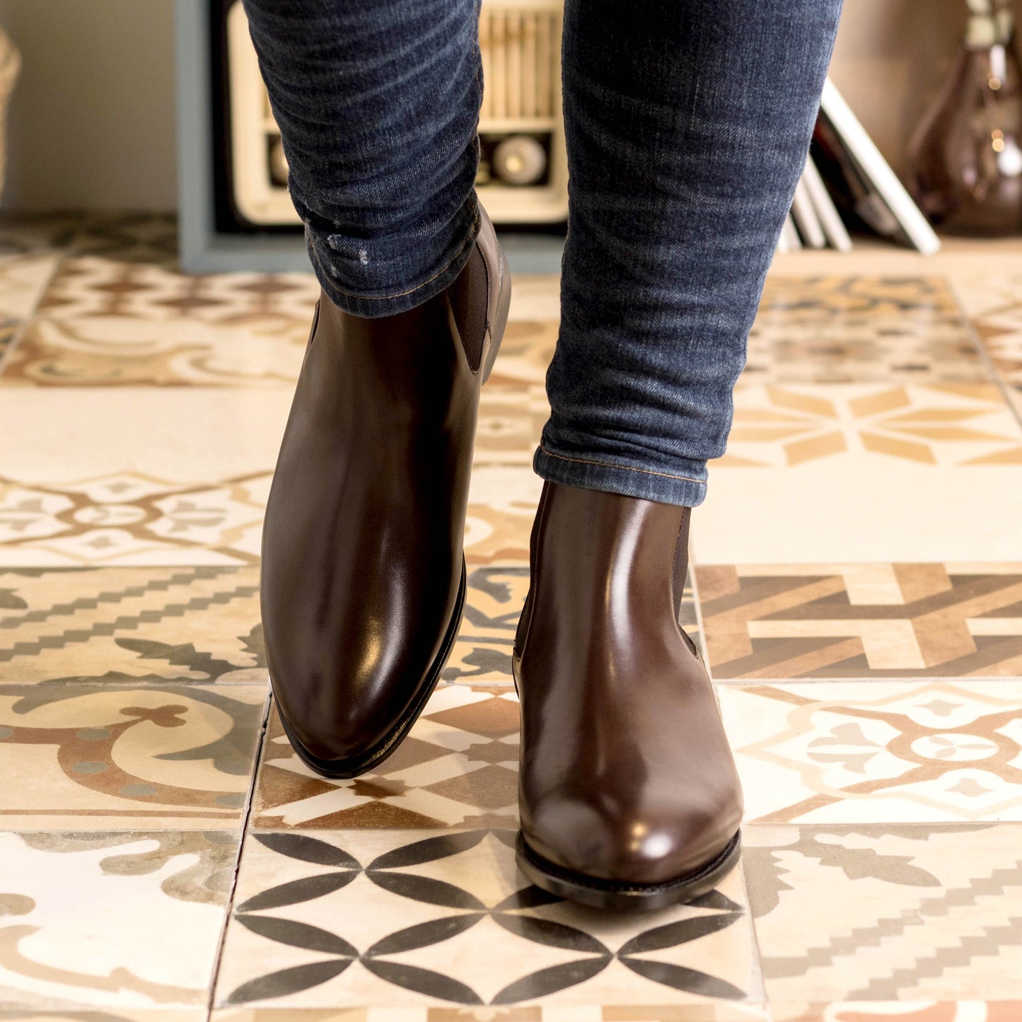 Leather Chelsea Boots Zurigo │ Dark Brown