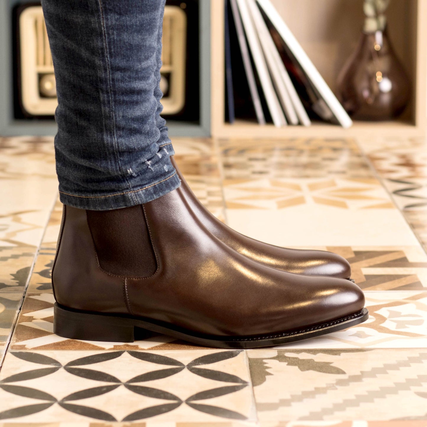 Leather Chelsea Boots Zurigo │ Dark Brown