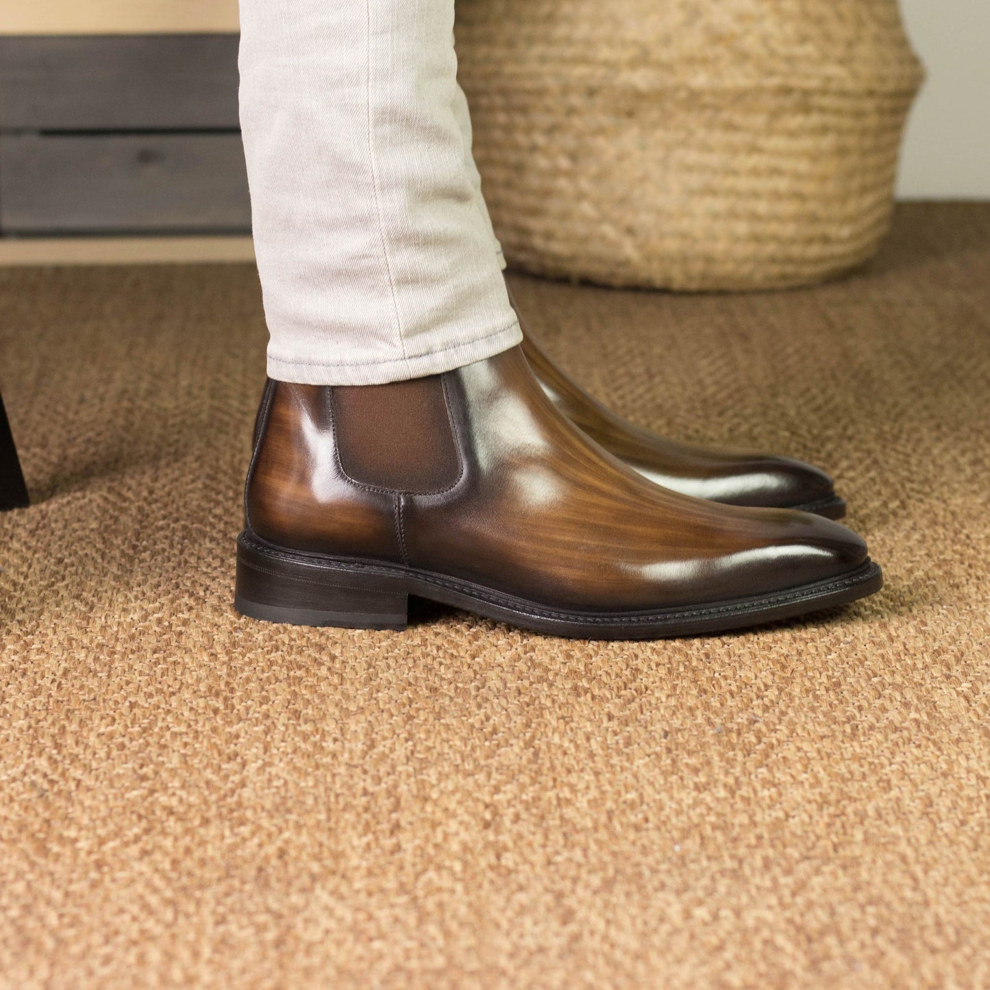 Leather Chelsea Boots Savile │ Brown Classic Patina