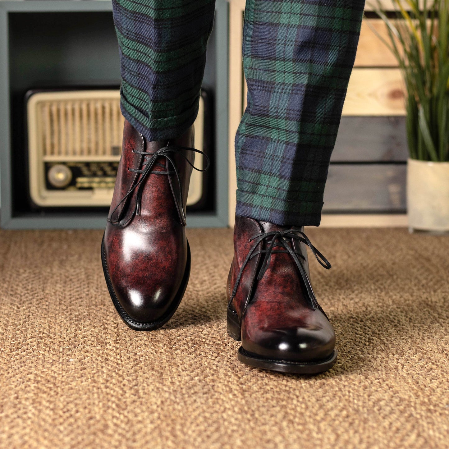 Leather Chukka Zurigo │ Burgundy Patina