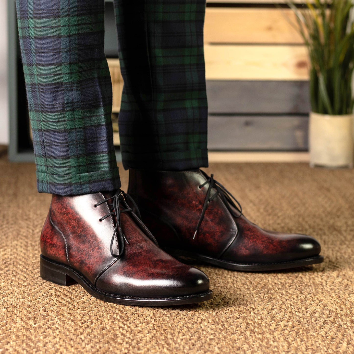 Leather Chukka Zurigo │ Burgundy Patina