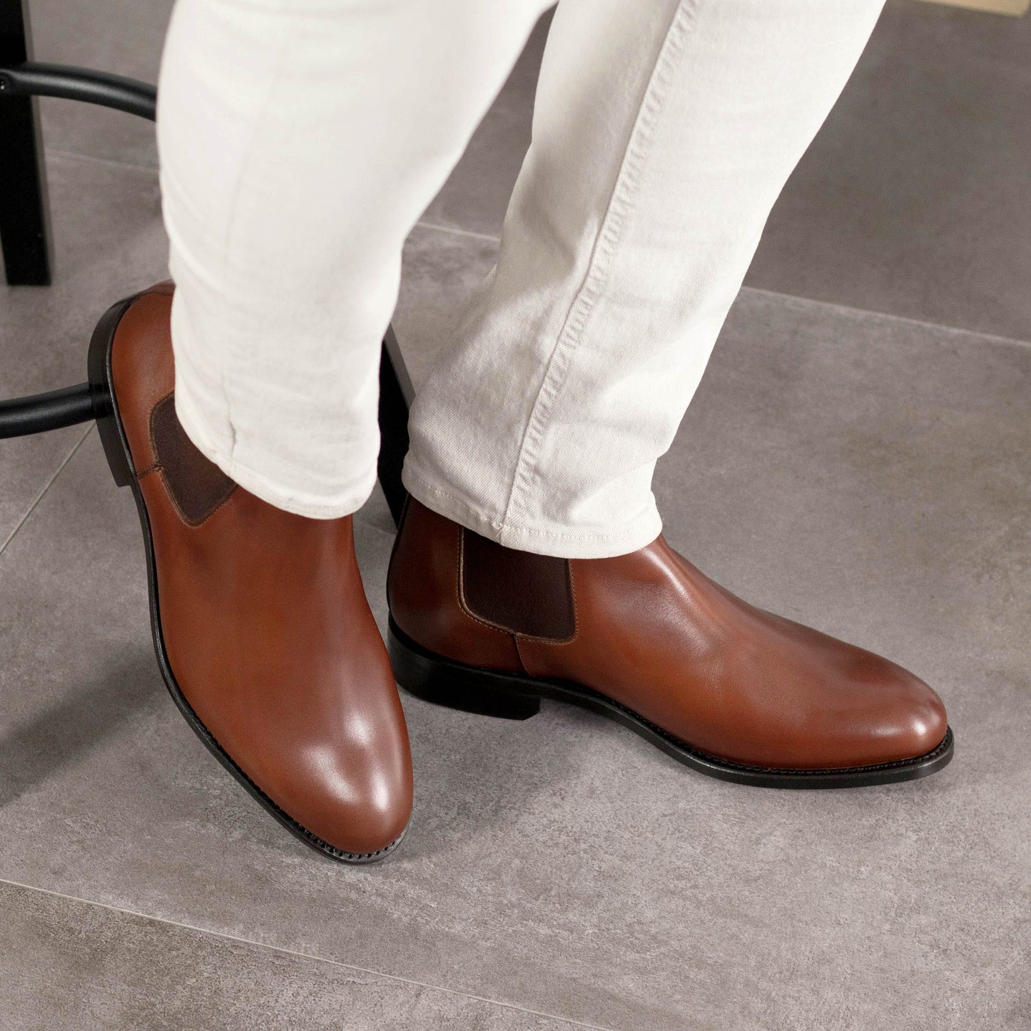 Leather Chelsea Boots Zurigo │ Brown