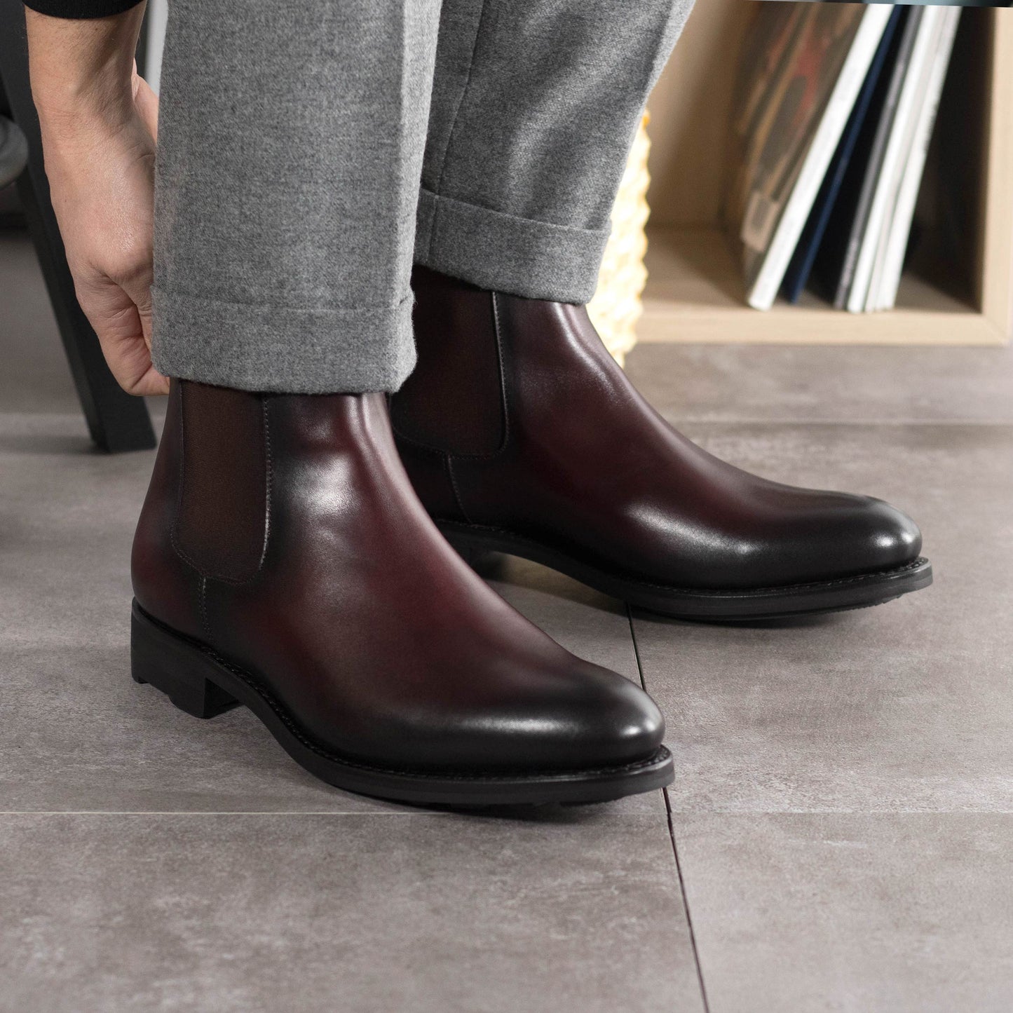 Leather Chelsea Boots Zurigo │ Burgundy