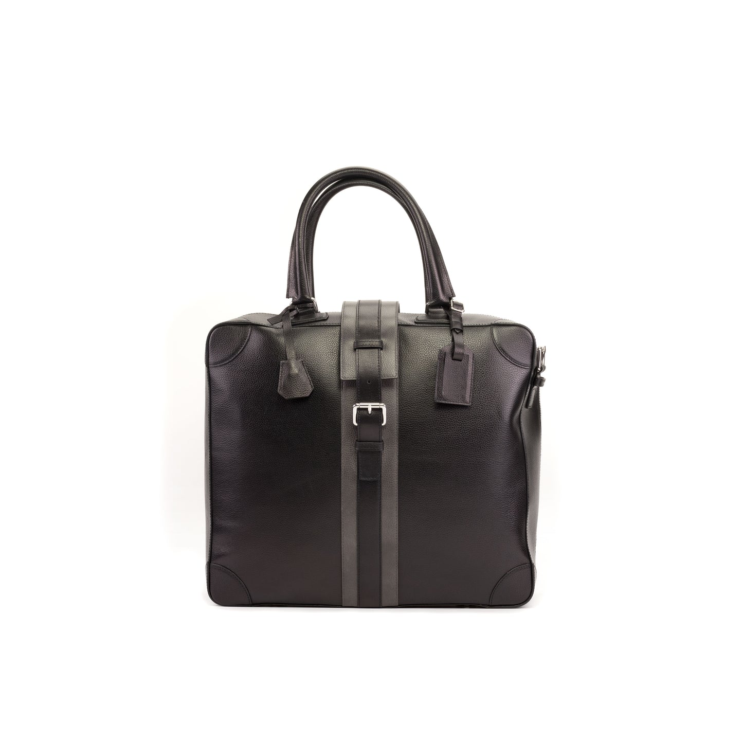 Leather Travel Tote │ Black