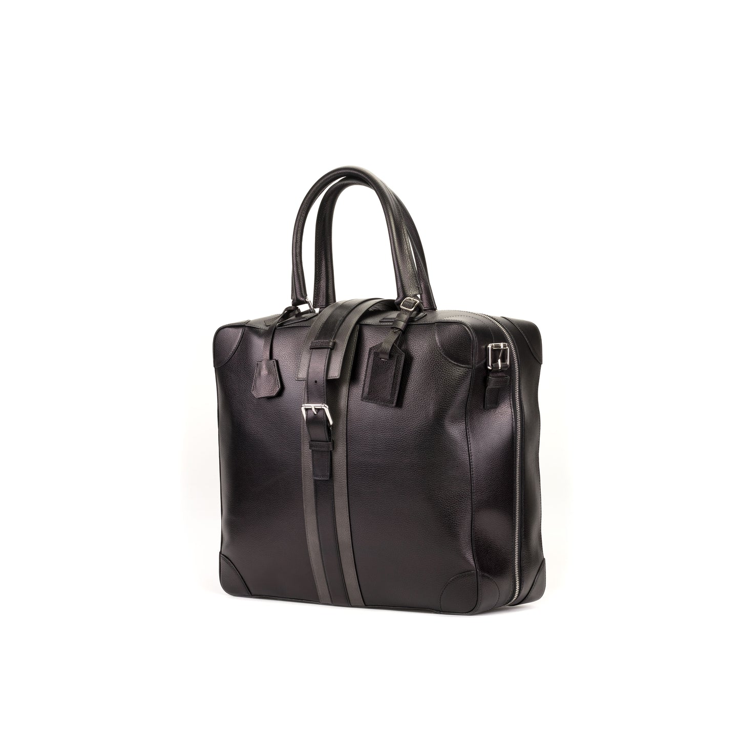 Leather Travel Tote │ Black