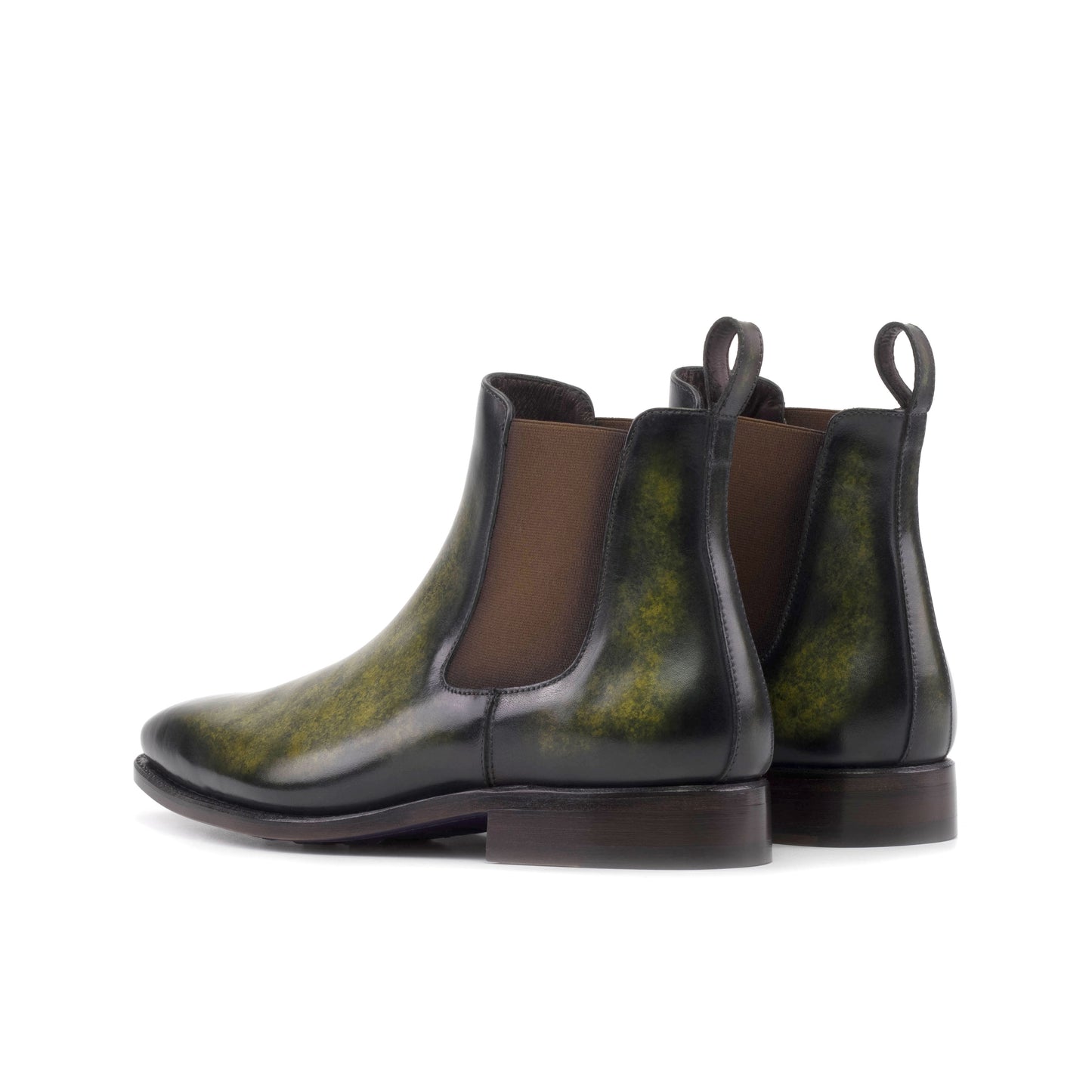 Leather Chelsea Boots Savile │ Khaki Museum Patina