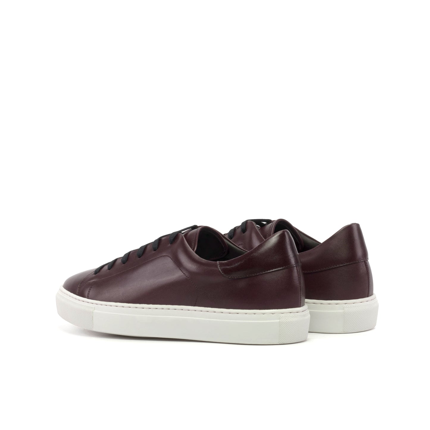 Leather Trainer │ Burgundy Painted Calf