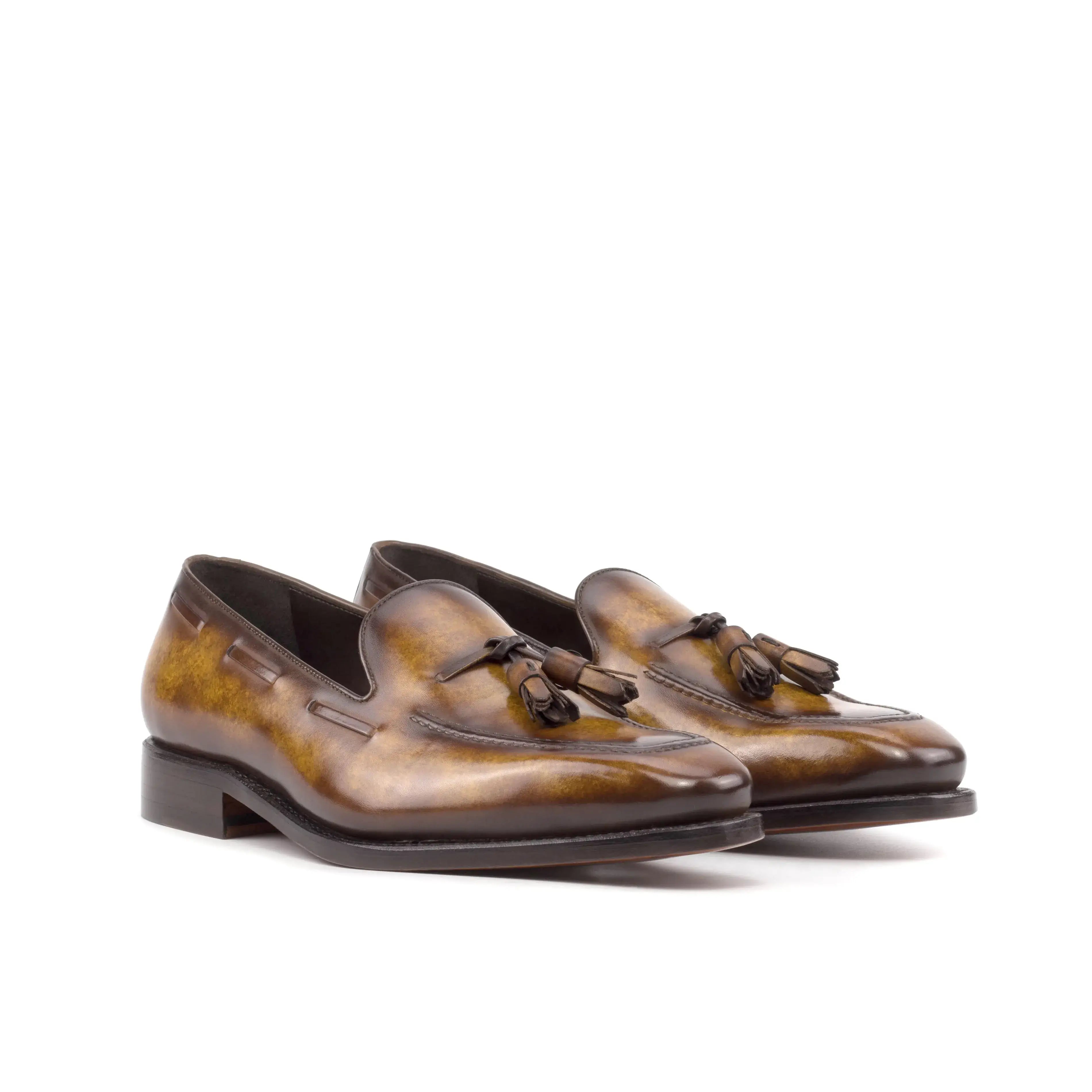 Leather Boat Loafer Savile │ Cognac Museum Patina