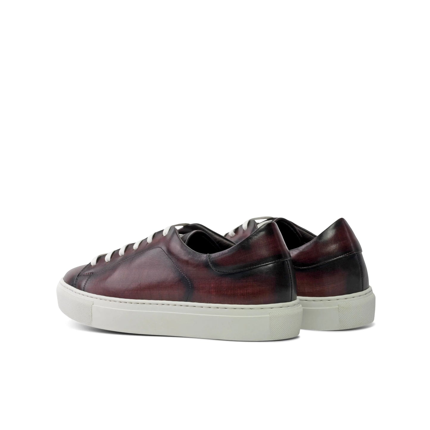 Leather Trainer │ Burgundy Patina