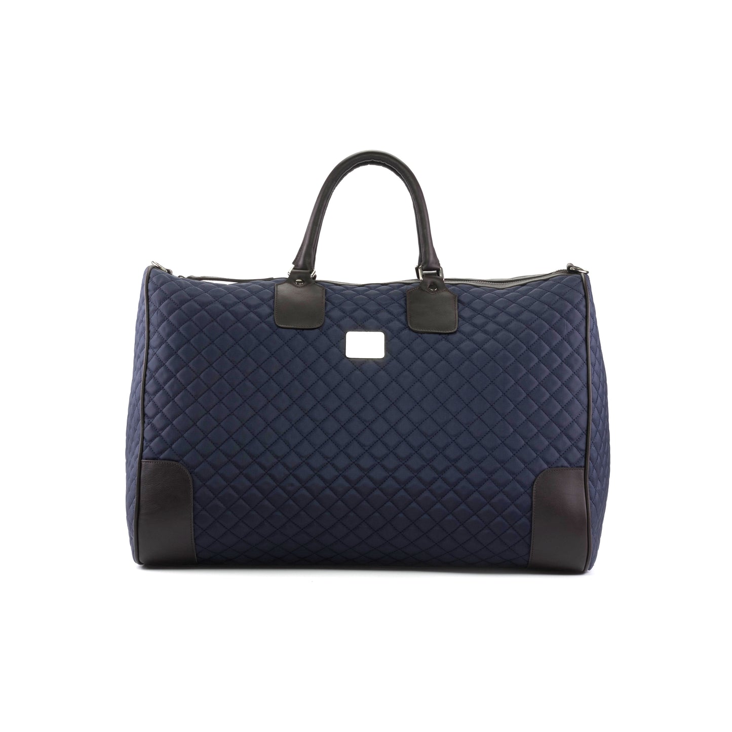 Quilted Weekender Bag │ Navy & Black