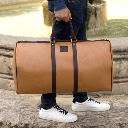 Leather Duffle Bag │ Camel