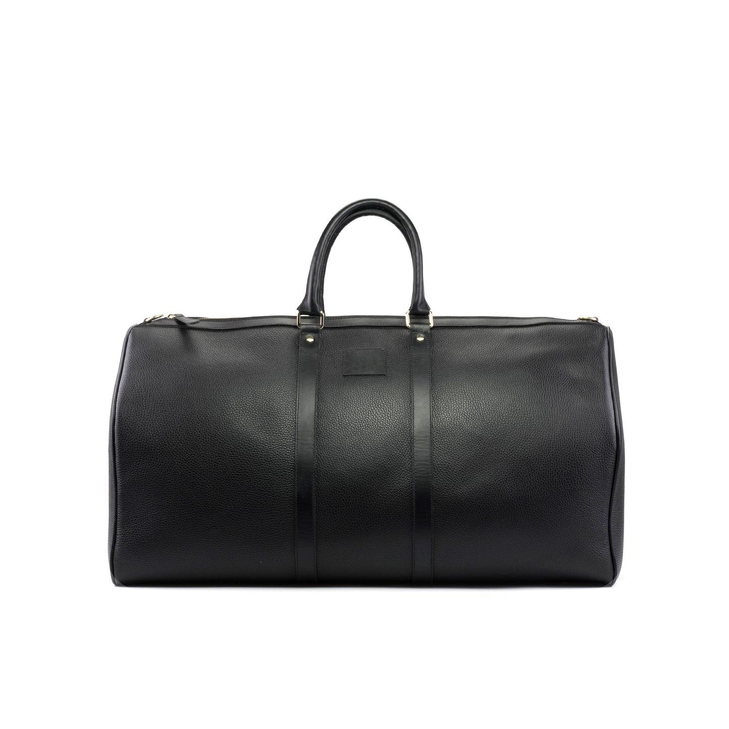 Leather Duffle Bag │ Black Grain