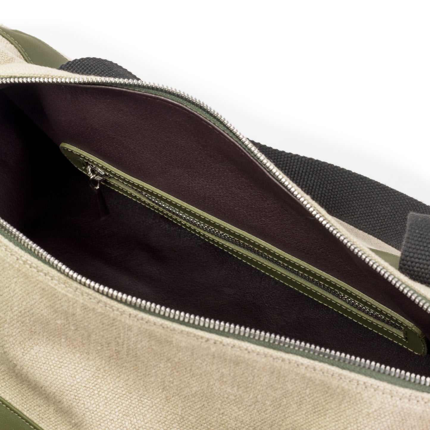 Linen Holdall │ Beige & Khaki