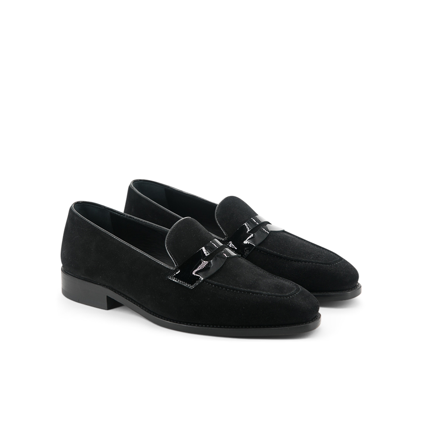 Suede & Patent Loafer Savile │ Black