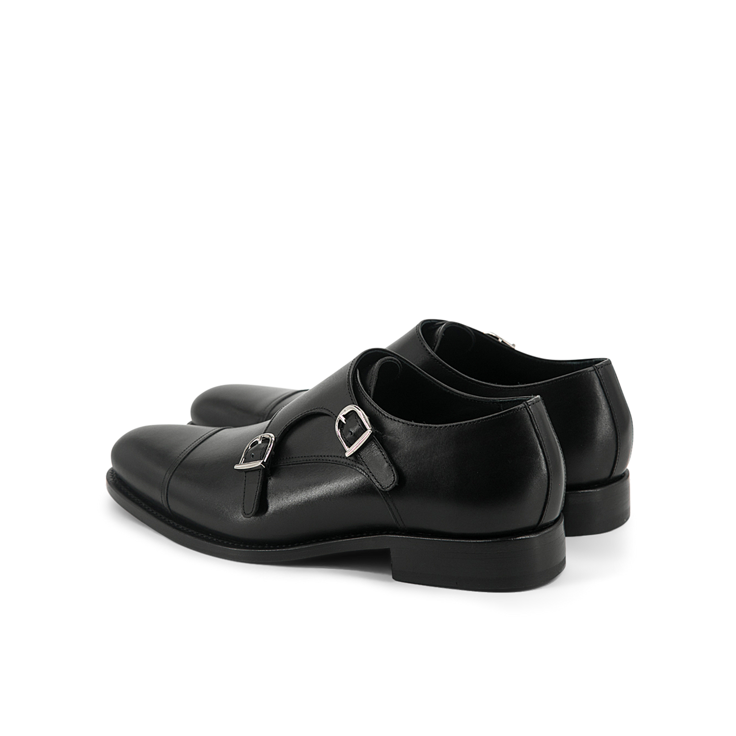 Leather Double Monk Zurigo │ Black