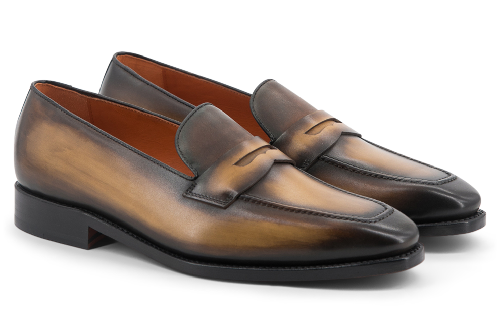 Leather Loafer Savile │ Cognac Burn-Effect