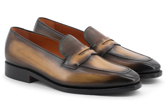 Leather Loafer Savile │ Cognac Burn-Effect