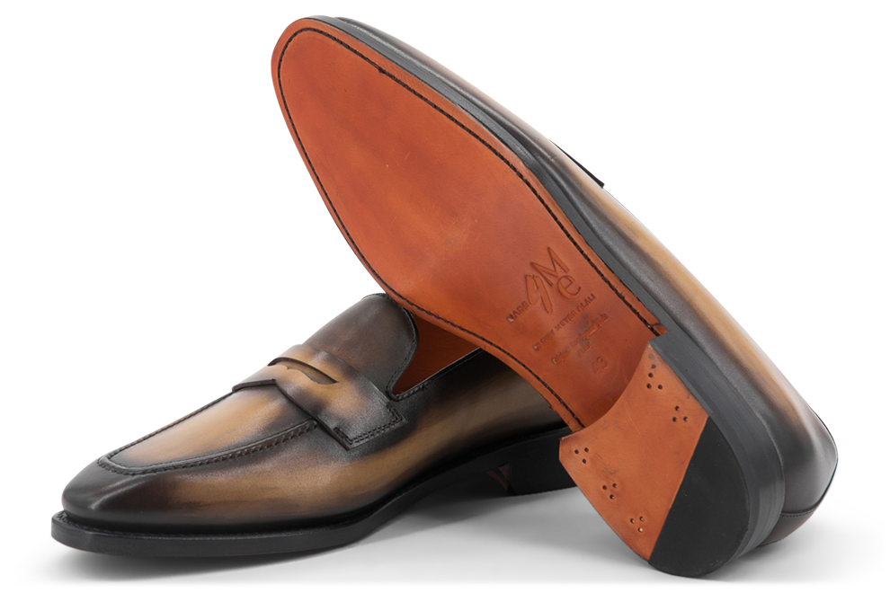 Leather Loafer Savile │ Cognac Burn-Effect