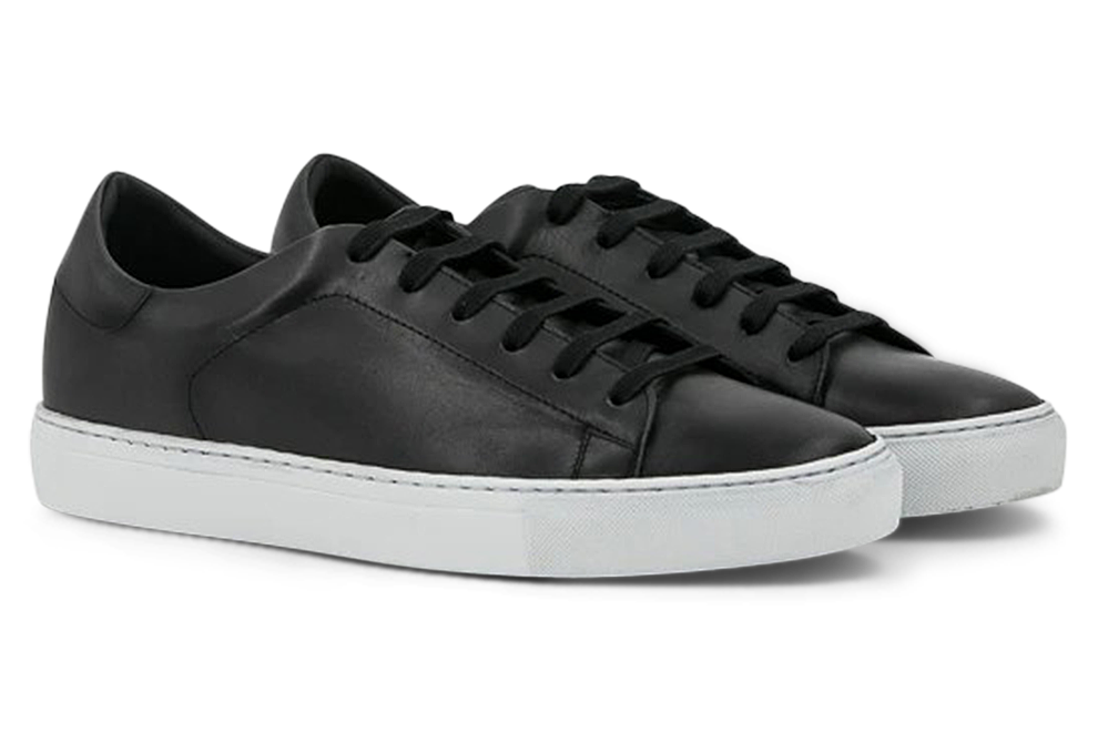 Leather Trainer │ Black - Made4Me