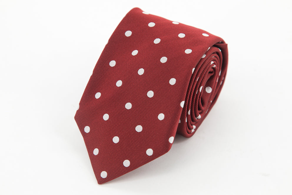 TIE - Red with White Dots