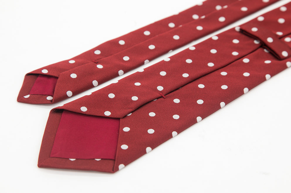 TIE - Red with White Dots