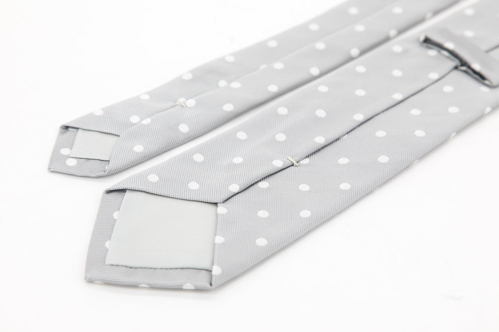 TIE - Grey with White Dots