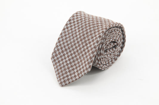 TIE - Beige & Brown Patterns