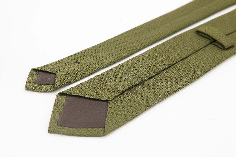 TIE - Olive Green Knitted