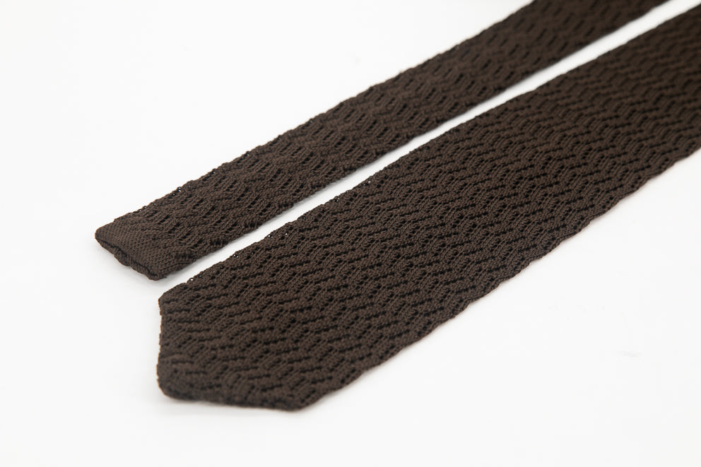 TIE - Brown Knitted