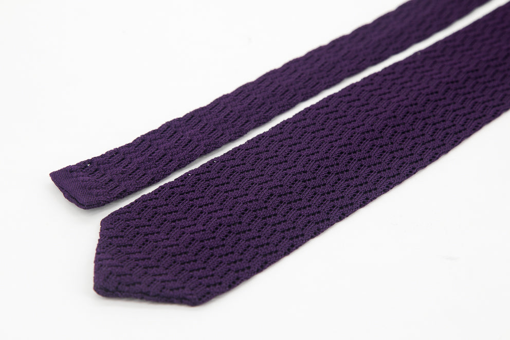 TIE - Purple Knitted