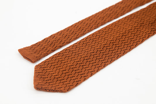 TIE - Orange Knitted