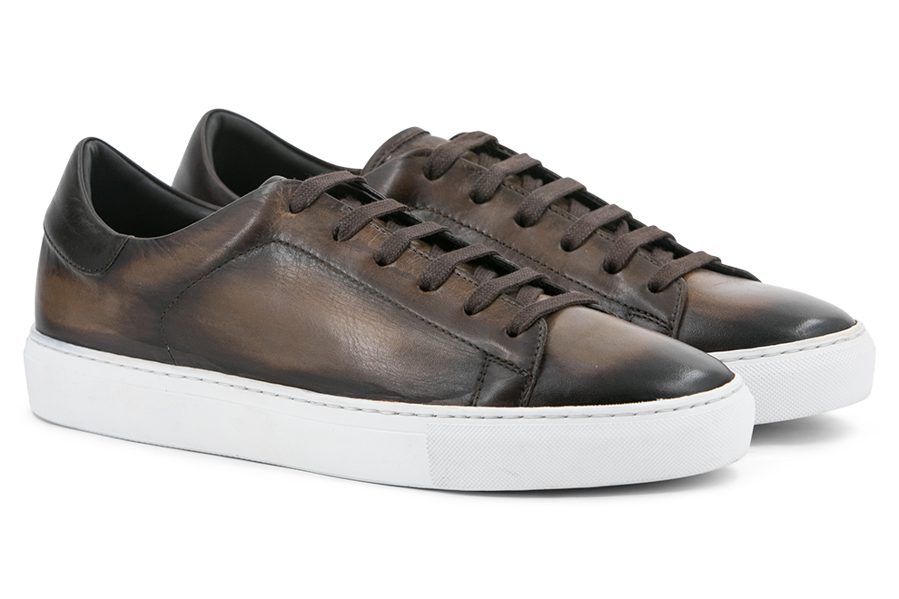 Leather Trainer │ Brown Burn-Effect [Exclusive Patina]