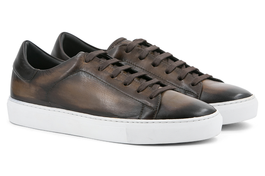 Leather Trainer │ Brown Burn-Effect [Exclusive Patina]