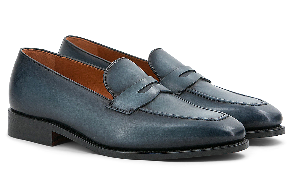 Leather Loafer Savile │ Blue Jeans [Exclusive Patina]