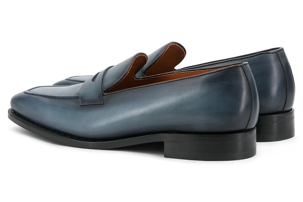 Leather Loafer Savile │ Blue Jeans [Exclusive Patina]