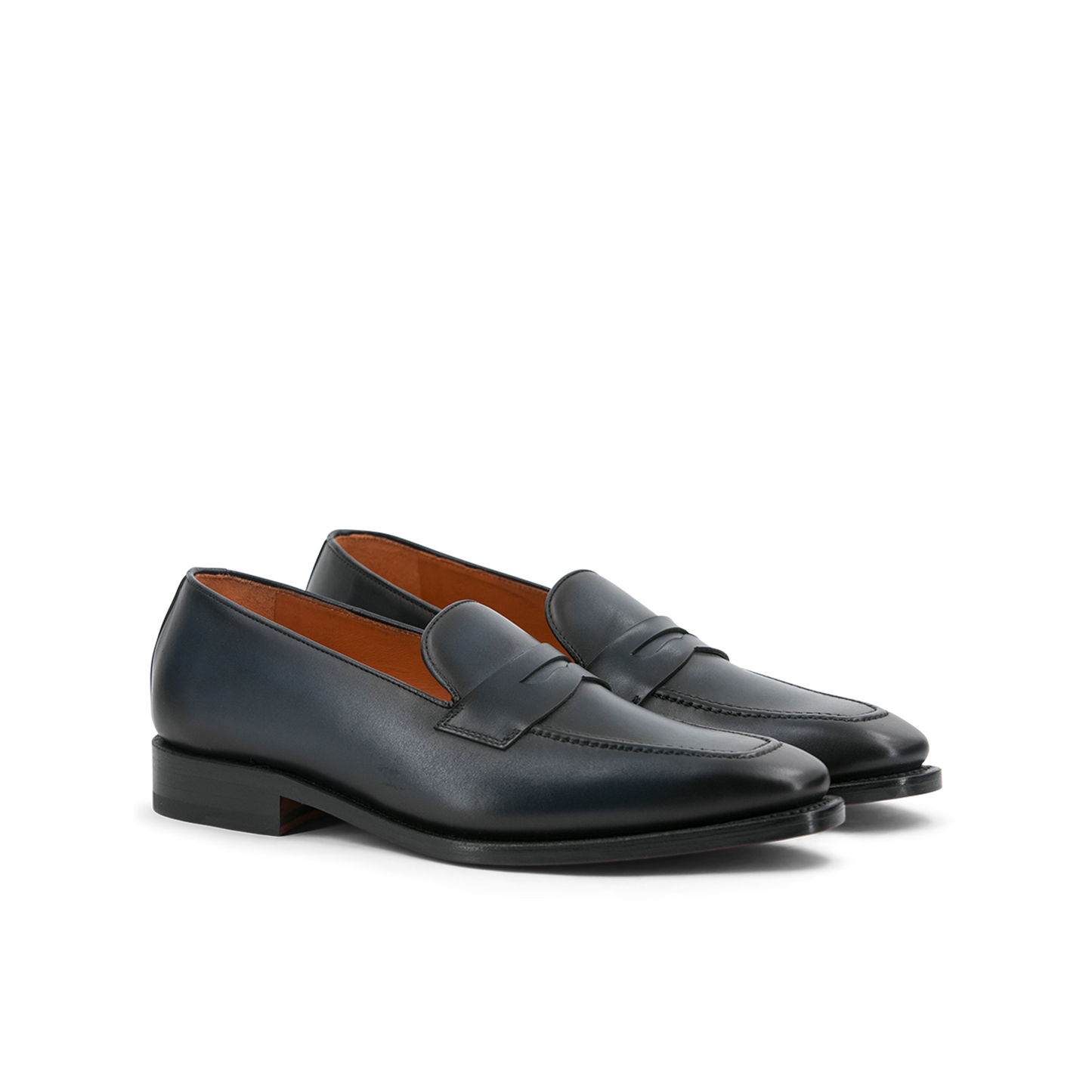 Leather Loafer Savile │ Navy Burn-Effect