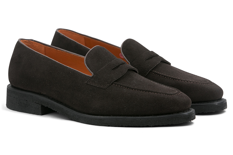 Suede Loafer Savile │ Brown with Crepe Soles