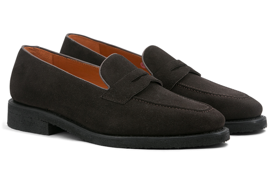 Suede Loafer Savile │ Brown with Crepe Soles