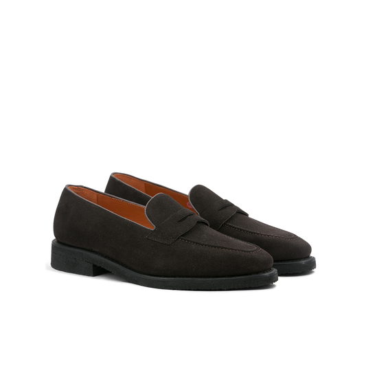 Suede Loafer Savile │ Brown with Crepe Soles