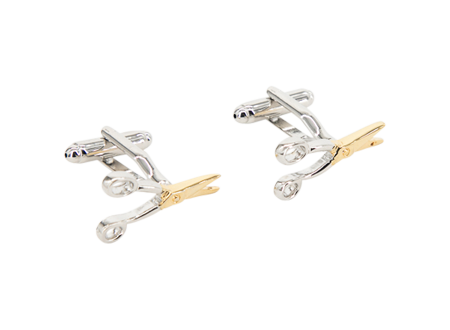 Golden & Silver Scissors │ Cufflinks