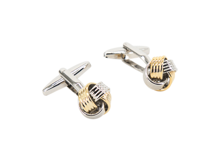 Golden & Silver Connected Rings │ Cufflinks