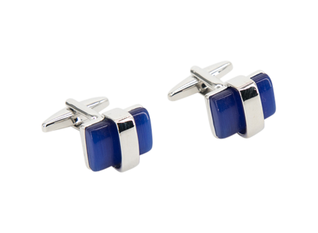 Silver & Royal Blue Stones │ Cufflinks