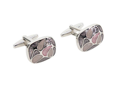 Silver Round Rectangles & Forms │ Cufflinks