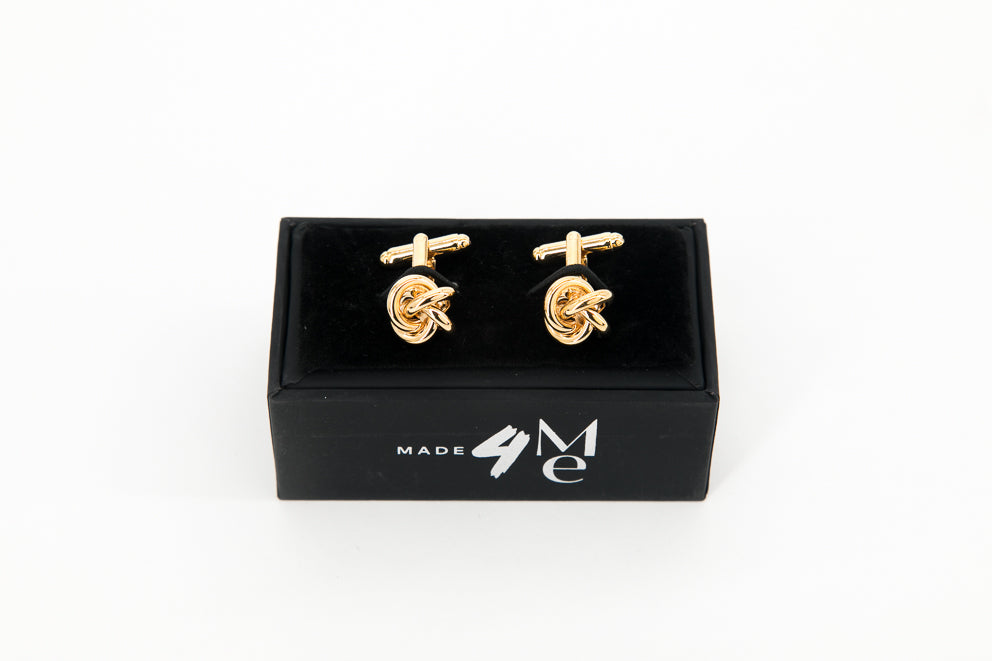 Golden Connected Rings│ Cufflinks