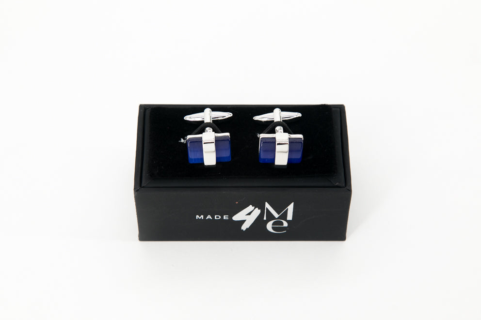 Silver & Royal Blue Stones │ Cufflinks