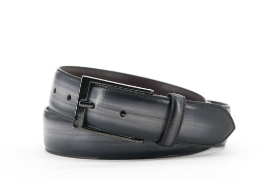 Leather Belt │ Grey Patina