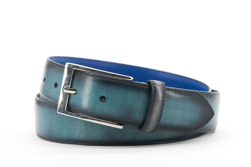 Leather Belt │ Blue Patina