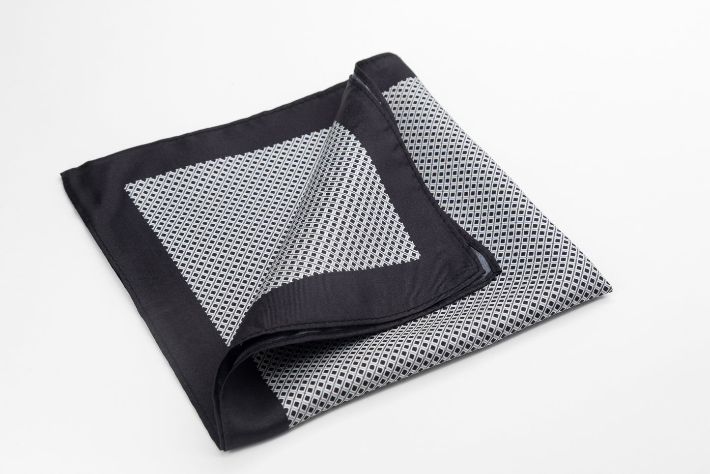 Pocket Square - Black Dotted Print